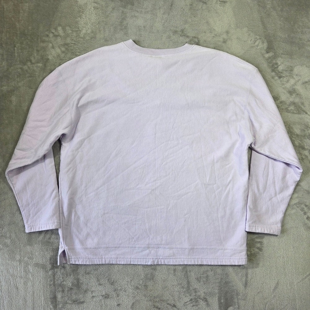Pro Spirit Lavender Purple V-Neck Sweatshirt Vintage Oversized XL Retro Lounge - Picture 5 of 5